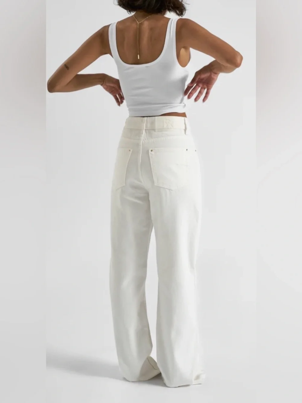 All Things Golden THE HIGH RISE DENIM STRAIGHT LEG JEAN XL NWT $170 - Picture 1 of 9